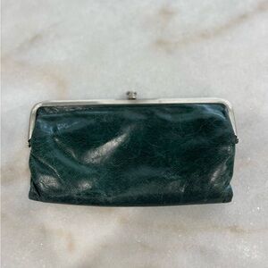 Hobo Lauren Clutch-Wallet Green Leather